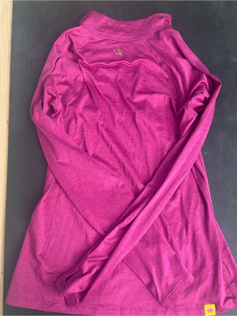 Women’s EZ 1/4-Zip Long Sleeve Top - Fuchsia Pink (cactus flower) - Picture 7 of 8